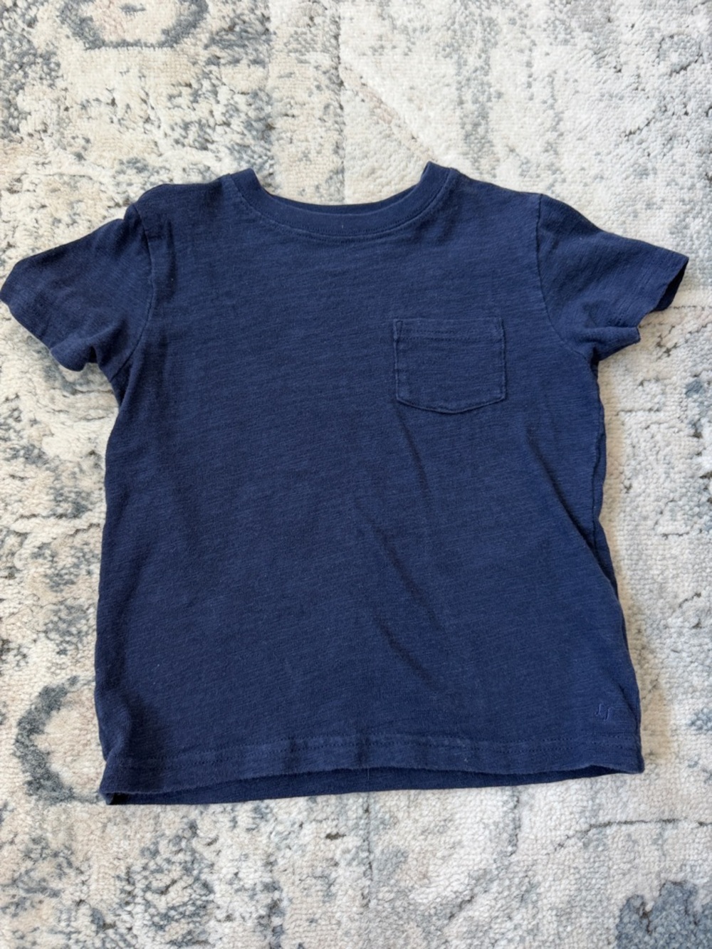 Janie and Jack Navy Short Sleeve Pocket Tee